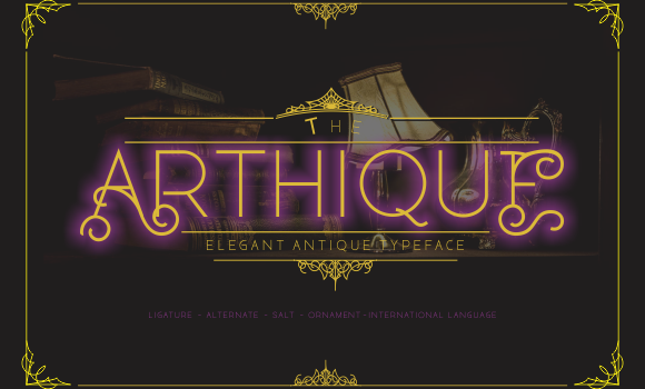 Arthique Font - Featured Image