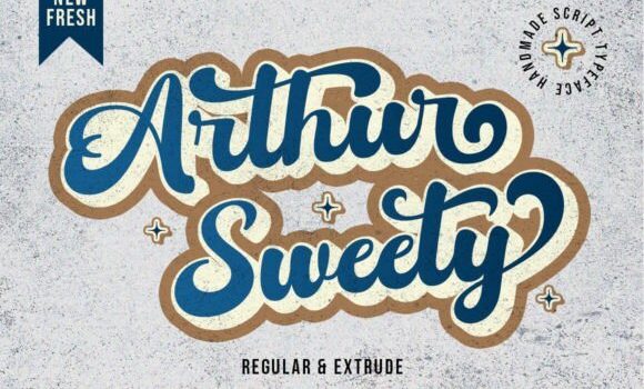 Arthur Sweety Font - Featured Image
