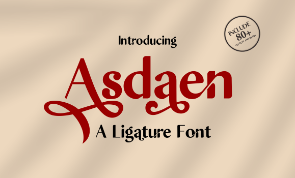Asdaen Font - Featured Image