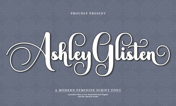 Ashley Glisten Font - Featured Image