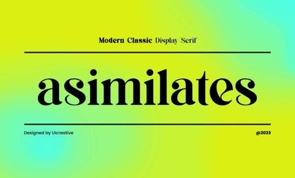 Asimilates Font - Featured Image
