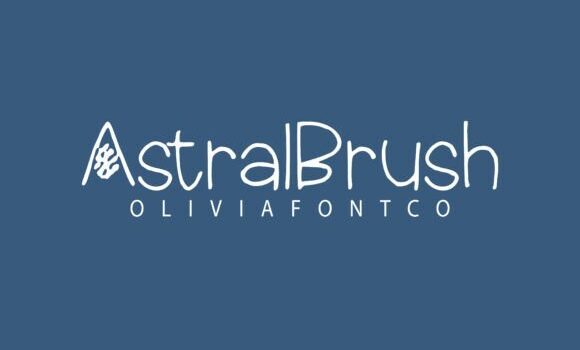 Astralbrush Font - Featured Image