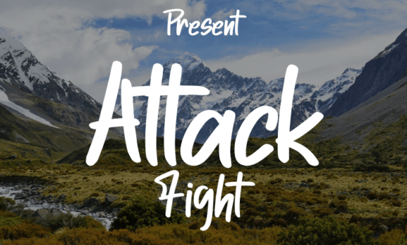 Attack Fight Font Fonts Free Download Attack Fight Font - Featured Image
