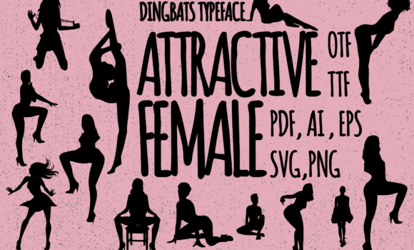 Attractive Female Poses Font Fonts Free Download Attractive Female Poses Font - Featured Image