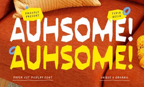 Auhsome Font Fonts Free Download Auhsome Font - Featured Image