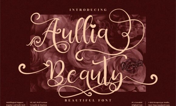 Aullia Beauty Font - Featured Image