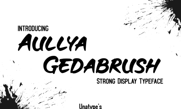 Aullya Gedabrush Font - Featured Image