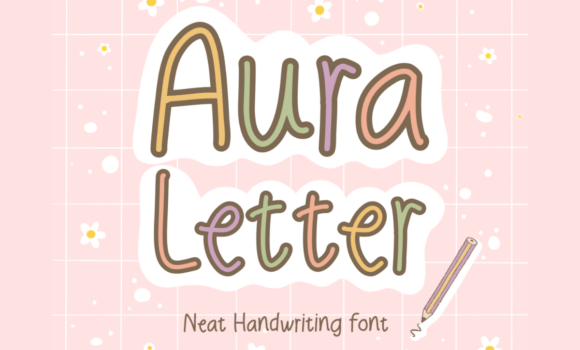 Aura Letter Font - Featured Image