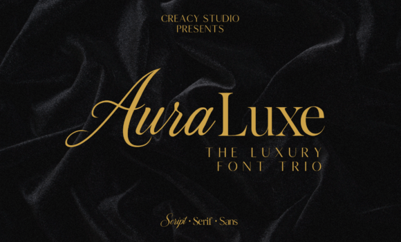 Auraluxe Trio Font - Featured Image