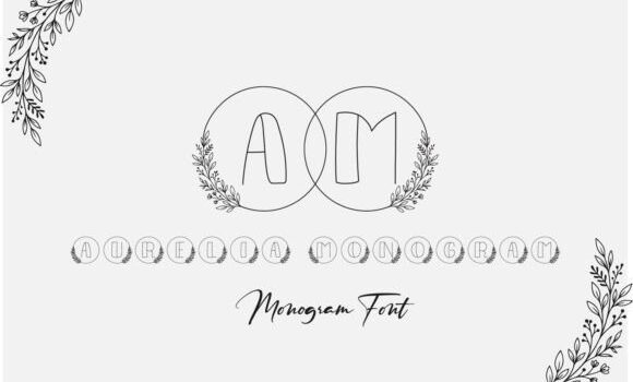 Aurelia Monogram Font Fonts Free Download Aurelia Monogram Font - Featured Image