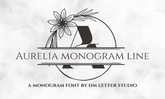 Aurelia Monogram Line Font - Featured Image