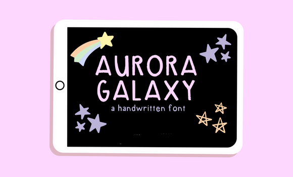 Aurora Galaxy Font - Featured Image