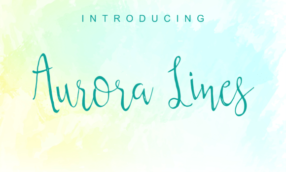 Aurora Lines Font - Featured Image