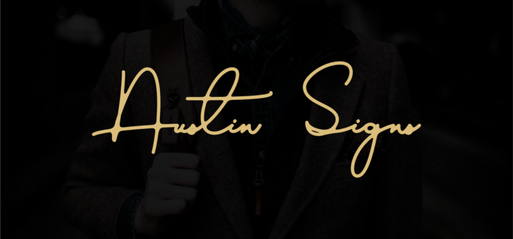 Austin Signs Font - Featured Image