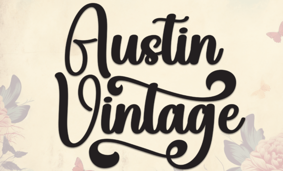 Austin Vintage Font - Featured Image