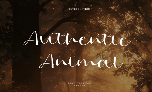 Authentic Animal Font - Featured Image