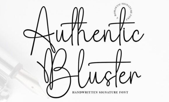 Authentic Bluster Font - Featured Image