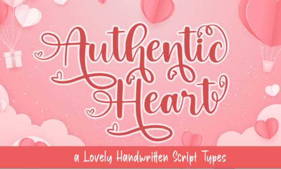 Authentic Heart Font - Featured Image
