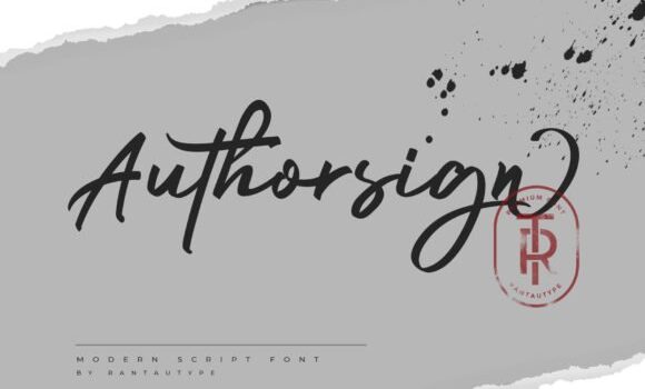 Authorsign Font - Featured Image
