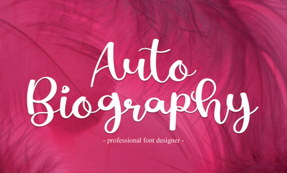 Autobiography Font - Featured Image