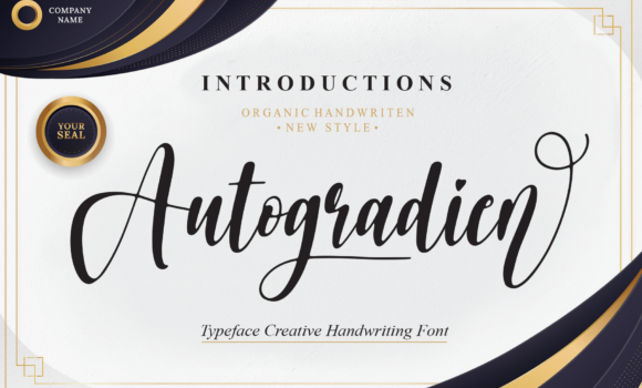Autogradien Font - Featured Image