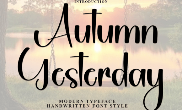 Autumn Yesterday Font - Featured Image