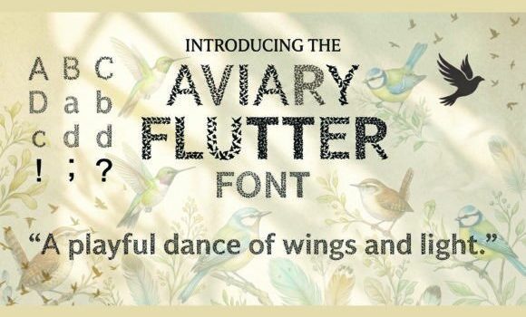 Aviary Flutter Font Fonts Free Download Aviary Flutter Font - Featured Image