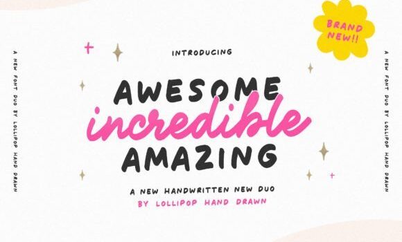 Awesome Incredible Amazing Font - Featured Image