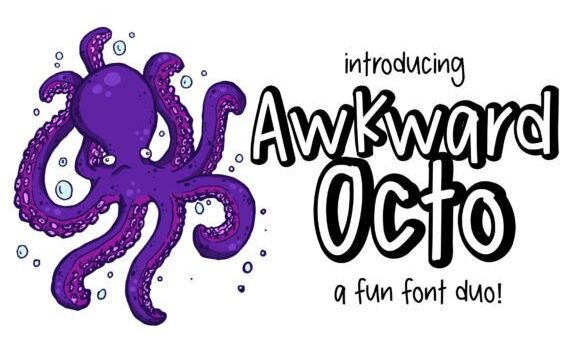 Awkward Octo Font - Featured Image