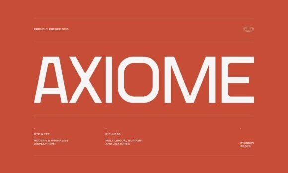 Axiome Font - Featured Image