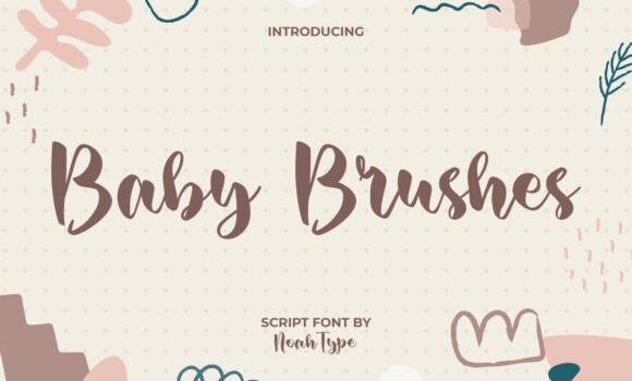 Baby Brushes Font - Featured Image