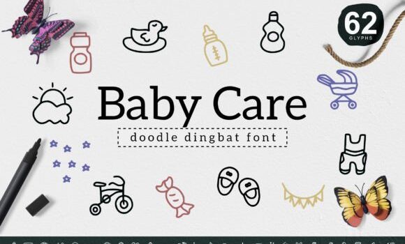 Baby Care Font - Featured Image