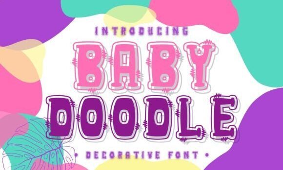 Baby Doodle Font - Featured Image