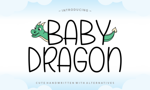 Baby Dragon Font - Featured Image