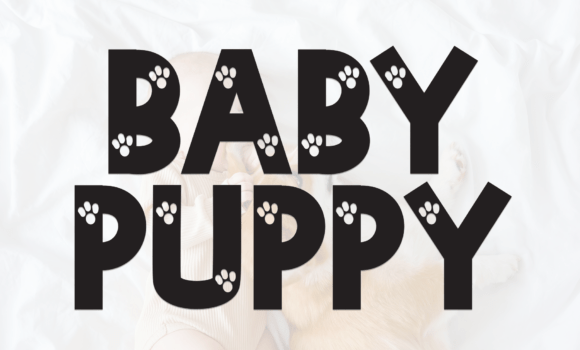 Baby Puppy Font - Featured Image