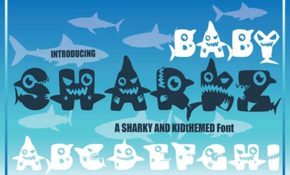 Baby Sharkz Font - Featured Image