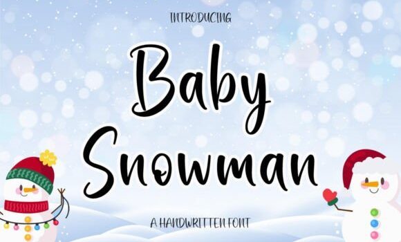 Baby Snowman Font - Featured Image