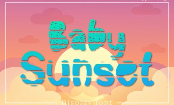 Baby Sunset Font - Featured Image