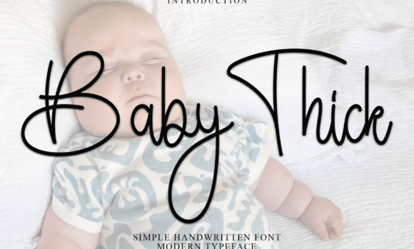 Baby Thick Font - Featured Image
