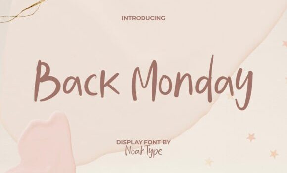 Back Monday Font Fonts Free Download