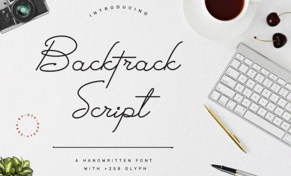 Backtrack Script Font - Featured Image