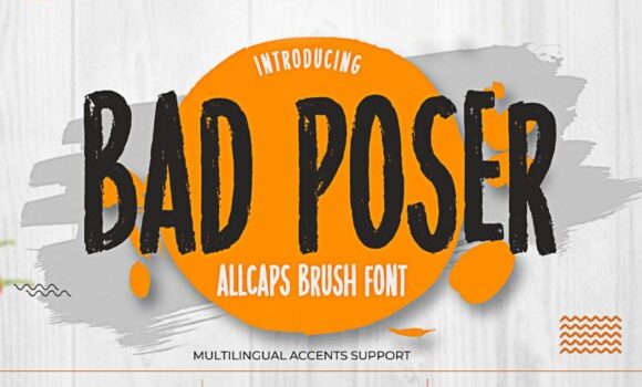 Bad Poser Font - Featured Image