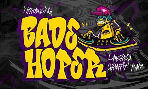 Bade Hoper Font - Featured Image