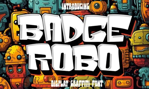 Badge Robo Font Fonts Free Download Badge Robo Font - Featured Image