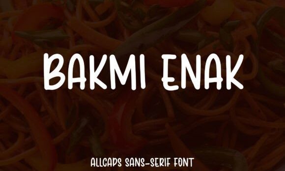 Bakmi Enak Font - Featured Image