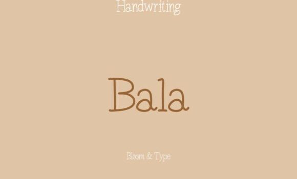 Bala Font - Featured Image