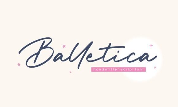 Balletica Script Font - Featured Image