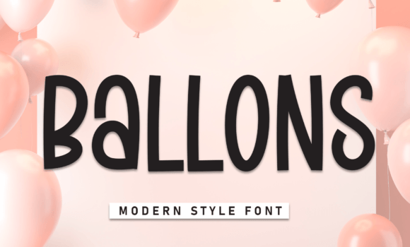 Ballons Font - Featured Image