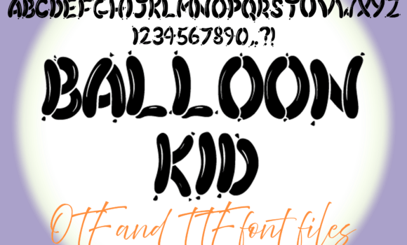 Balloon Kid Font Fonts Free Download