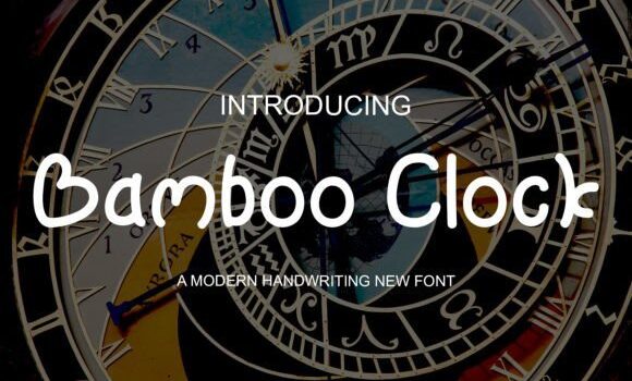 Bamboo Clock Font - Featured Image